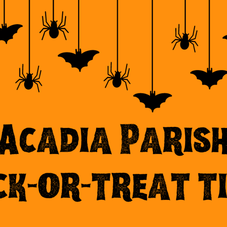 Spooky Season is Here TrickOrTreating Times in Acadia Parish